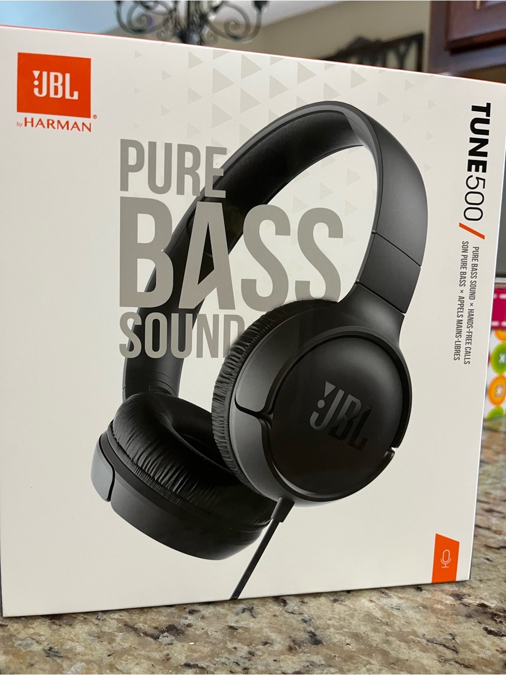 JBL TUNE500 Over-Ear Headphones — Black New in Box
